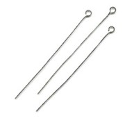Spillo con anello in Acciaio inox mm. 40x0.55 x10|raw }}