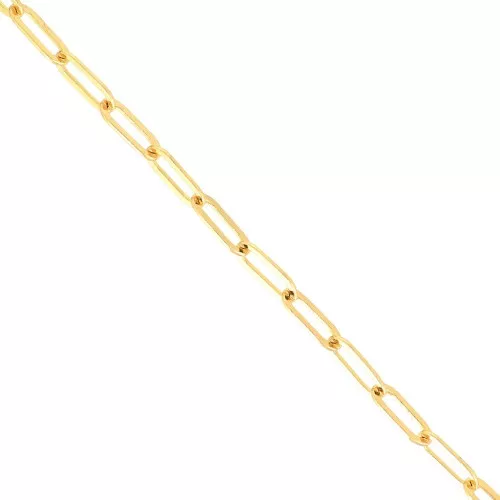 Catena maglia Rettangolo 4.5 mm in ottone - Dorato x1m