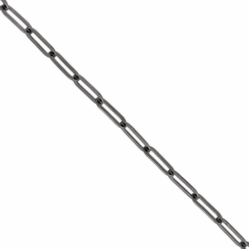 Catena maglia Rettangolo 4.5 mm in ottone - Gunmetal x1m