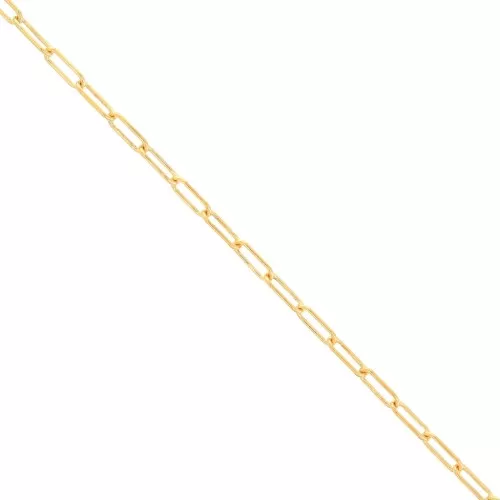 Catena rettangolare 3 mm Gold filled x 20 cm