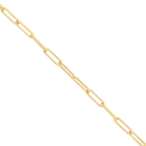 Catena rettangolare 3.7 mm Gold filled x20cm