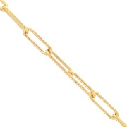 Catena rettangolare 3.7 mm Gold filled x20cm