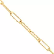 Catena rettangolare 3.7 mm Gold filled x20cm