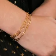 Catena rettangolare 3.7 mm Gold filled x20cm