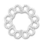 Stampa tonda mm. 19 argentato  x1