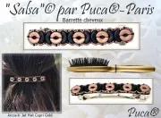 Fermacapelli 58 mm - Dorato all'oro fino x1