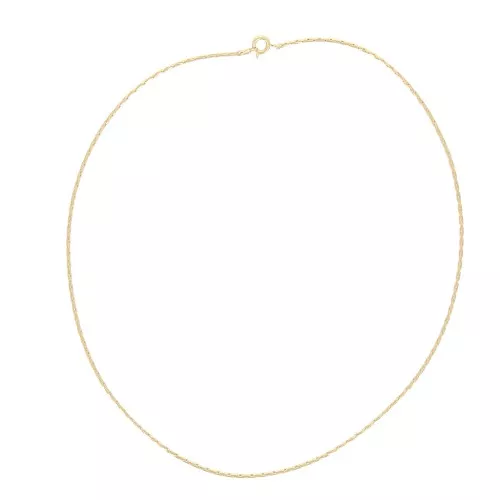 Girocollo maglia paloma mm. 1.3 Dorato con oro fino x42cm