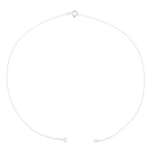 Girocollo catena maglia Forzatina per distanziatore - Argento 925 x35 cm