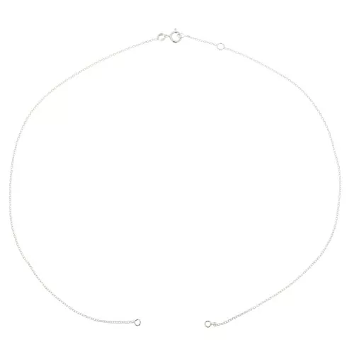 Girocollo catena maglia Forzatina per distanziatore - Argento 925 x41cm