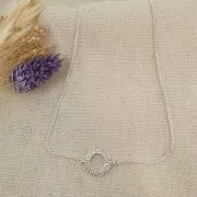 Girocollo catena maglia Forzatina per distanziatore - Argento 925 x41cm