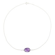 Girocollo catena maglia gourmette sottile per distanziatore - Argento 925 x40cm