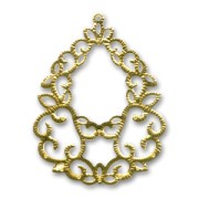 Pendente leggero goccia mm. 68 dorato x1