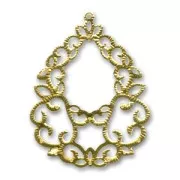 Pendente leggero goccia mm. 68 dorato x1