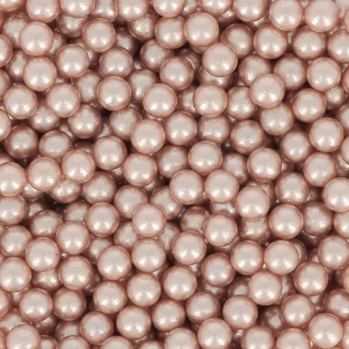 Perle rotonde senza foro - mini palline PureCrystal -5809 3 mm Rosa Gold Pearl x25