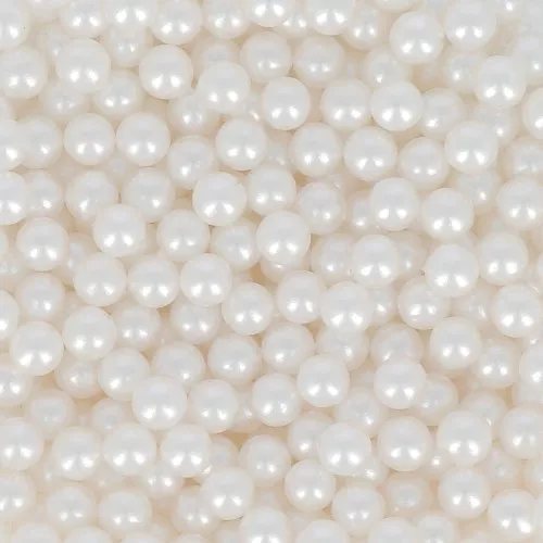 Perle rotonde senza foro - mini palline PureCrystal -5809 3 mm White Pearl x25