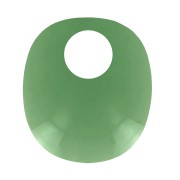 Ciondolo ovale design in acrilico 17.5x15 mm - Verde trasparente x1|raw }}