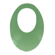 Pendente ovale traforato in acrilico 20x14 mm - Verde trasparente x1|raw }}