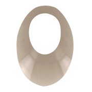 Pendente ovale traforato in acrilico 20x14 mm - Marrone trasparente x1|raw }}