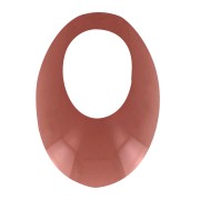 Pendente ovale traforato in acrilico 20x14 mm - Terracotta trasparente x1|raw }}