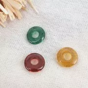 Pendente donuts in acrilico 21 mm - Verde trasparente x1