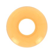 Pendente donuts in acrilico 21 mm - Giallo trasparente x1