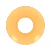 Pendente donuts in acrilico 21 mm - Giallo trasparente x1