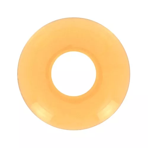 Pendente donuts in acrilico 21 mm - Giallo trasparente x1