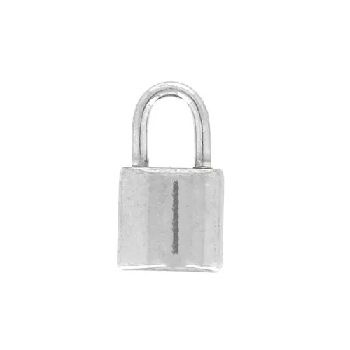 Ciondolo lucchetto 11x6 mm - Acciaio inossidabile 304 x1