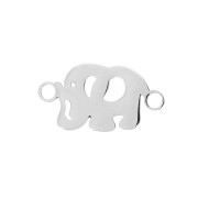 Distanziatore elefante 2 anelli 19x10 mm - Acciaio inossidabile x1