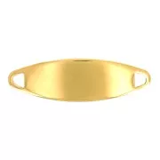 Distanziatore per bracciale da incidere 30x9 mm- Acciaio inossidabile Dorato x1