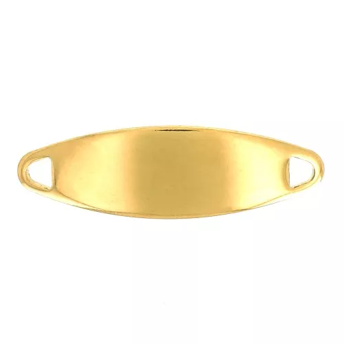 Distanziatore per bracciale da incidere 30x9 mm- Acciaio inossidabile Dorato x1
