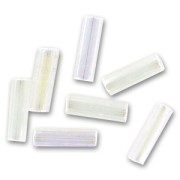 Tubi di perle Preciosa 6,5x2 mm Crystal AB x20g|raw }}