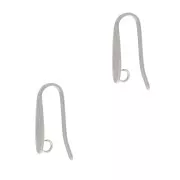 Orecchini a gancio di design 17x3,5 mm con anello aperto - Acciaio inossidabile 304 x2