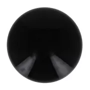 Cabochon in resina opaca 14 mm - Nero x1