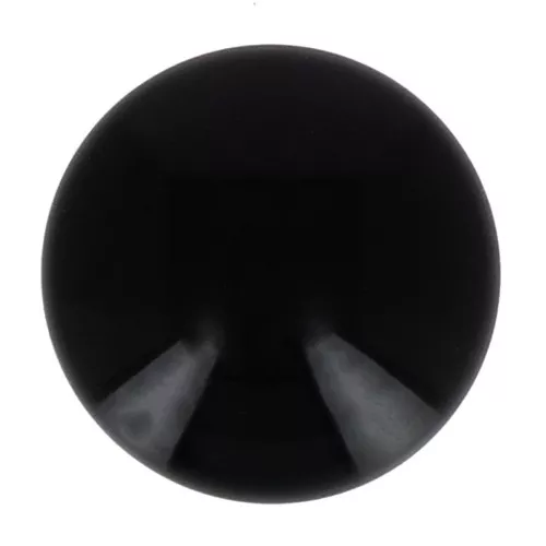 Cabochon in resina opaca 14 mm - Nero x1
