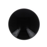 Cabochon in resina opaca 12 mm - Nero x1|raw }}
