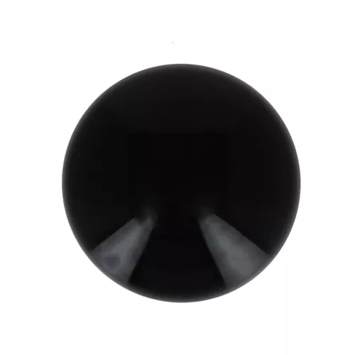 Cabochon in resina opaca 12 mm - Nero x1