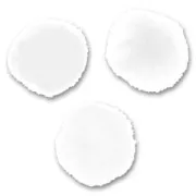 Nappine sintetiche mm. 15 Bianco x45