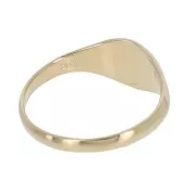 Anello grande tonde da donna dimensione 50 Placcato oro 3 micron x1
