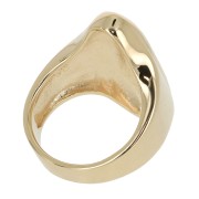 Anello ovale - Spighe - da donna dimensione 50 Placcato oro 3 micron x1