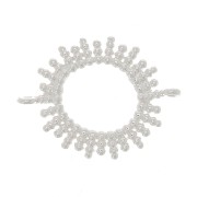 Distanziatore sole scavato con palline 15 mm - Argento 925 x1|raw }}