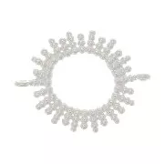 Distanziatore sole scavato con palline 15 mm - Argento 925 x1