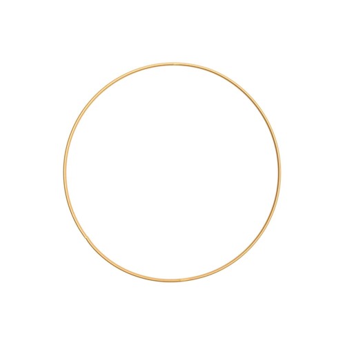 Cerchio in metallo per acchiappasogni sospesi e paralume 20 cm - Dorato x1