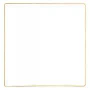 Quadrato in metallo per acchiappasogni sospesi e paralume 30 cm - Dorato x1