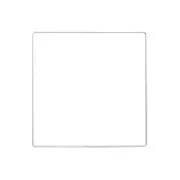 Quadrato in metallo per acchiappasogni sospesi e paralume 20 cm - Bianco x1