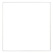 Quadrato in metallo per acchiappasogni sospesi e paralume 30 cm - Bianco x1