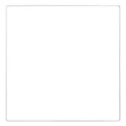 Quadrato in metallo per acchiappasogni sospesi e paralume 30 cm - Bianco x1