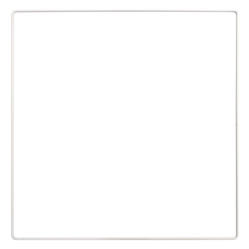 Quadrato in metallo per acchiappasogni sospesi e paralume 30 cm - Bianco x1