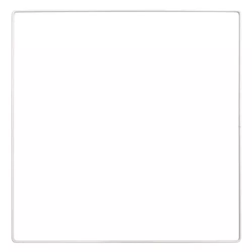 Quadrato in metallo per acchiappasogni sospesi e paralume 30 cm - Bianco x1