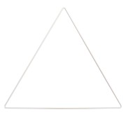 Triangolo in metallo per acchiappasogni sospesi e paralume 30 cm - Bianco x1